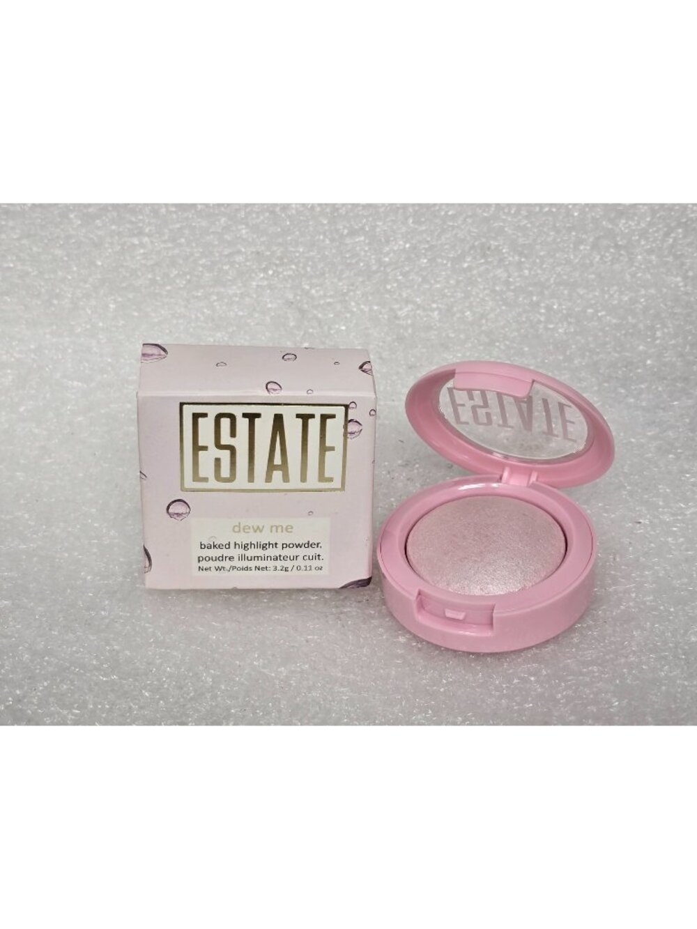 Estate Dew Me Baked Highlight Powder Pearl Cruelty-Free Paraben-Free Highlighter